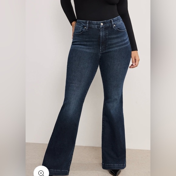NWT Good American Good Legs Flare Size 6-12 Mid-Rise Flare 33 1/2 inseam. - Picture 11 of 16